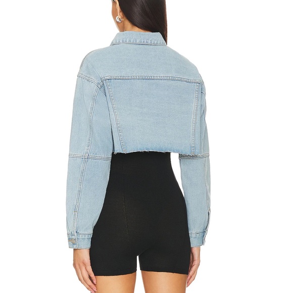 Superdown Cropped Denim Jacket - Picture 3 of 8